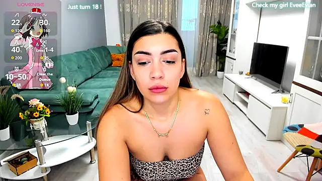 Snapshot of EveEvian chatting on December 2, 2:08 pm EveEvian online show from December 2, 2:08 pm