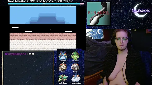 CryptidIndrid online show from December 21, 9:47 pm