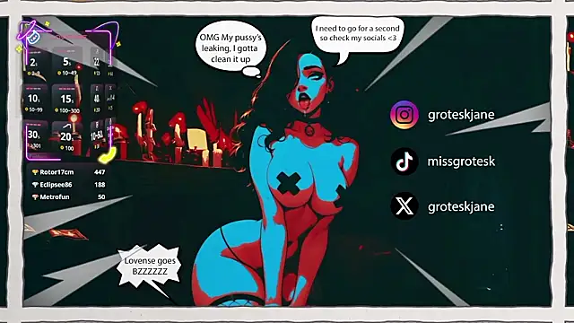 GroteskJane online show from February 21, 10:01 pm