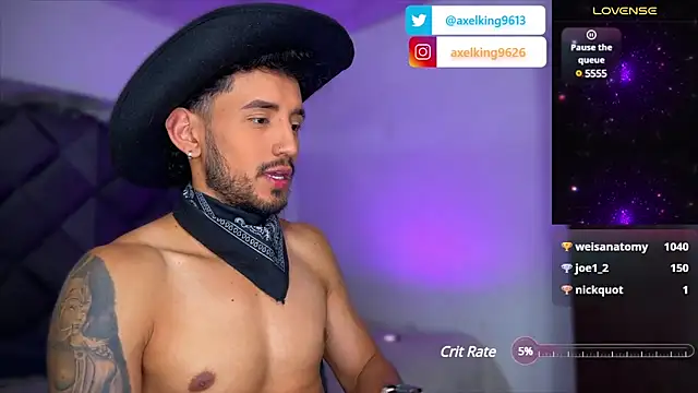 AxelKing1326 online show from March 3, 12:12 am