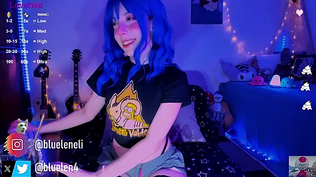 Snapshot of bluelen chatting on February 1, 8:29 am bluelen online show from February 1, 8:29 am