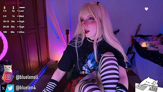 bluelen online show from May 17, 11:43 am