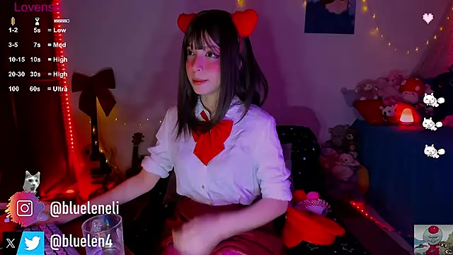 Snapshot of bluelen chatting on February 16, 8:10 am bluelen online show from February 16, 8:10 am