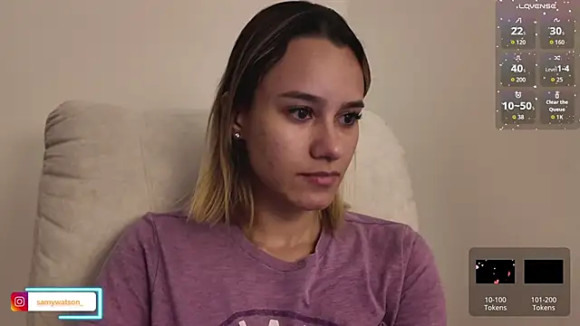 SamanthaWatson online show from February 23, 3:30 am