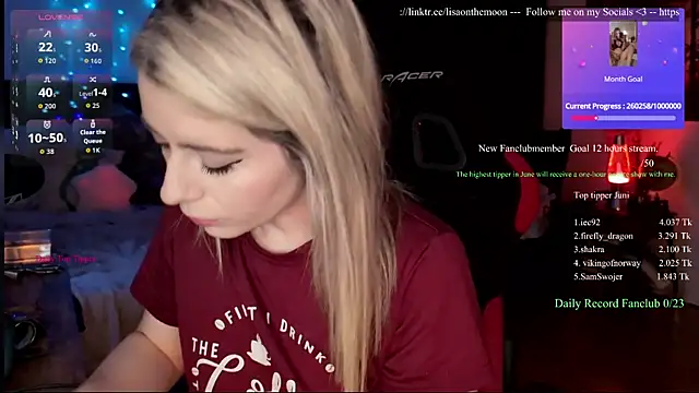 Lisaonthemoon online show from June 14, 3:02 pm