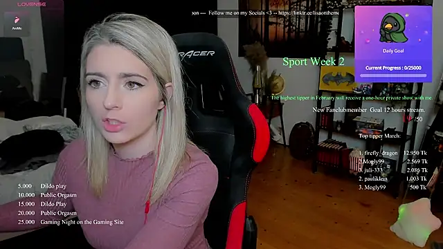 Lisaonthemoon online show from March 7, 7:30 pm