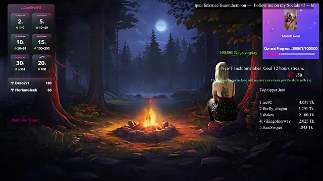 Lisaonthemoon online show from June 17, 2:27 pm