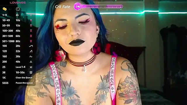 Snapshot of black_wiidow chatting on February 13, 3:07 am black wiidow online show from February 13, 3:07 am