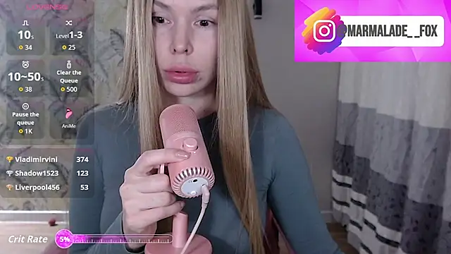 Marmalade Fox online show from April 16, 4:52 pm