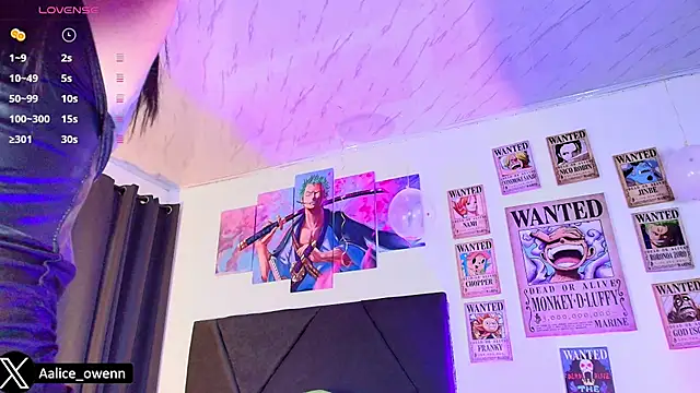 Aliceowenn online show from February 17, 9:01 pm