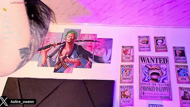 Aliceowenn online show from February 11, 9:03 pm