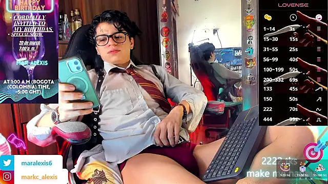 marckalexis online show from March 16, 12:51 am