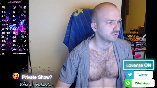 RealManHaveHairy online show from April 17, 6:00 pm