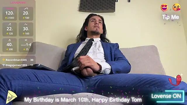 Tom blunt96 online show from March 14, 1:57 pm