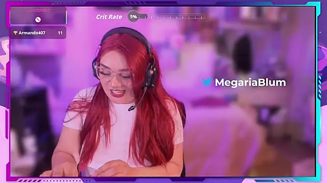 MegariaB online show from January 12, 4:30 am