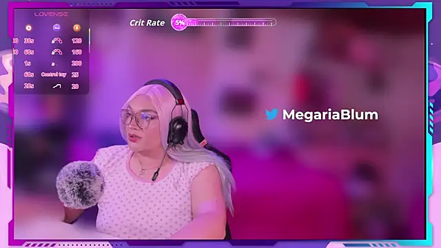 MegariaB online show from April 21, 4:30 am