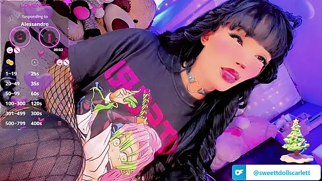 Snapshot of sweettdoll_scarlett chatting on December 11, 6:31 pm sweettdoll scarlett online show from December 11, 6:31 pm