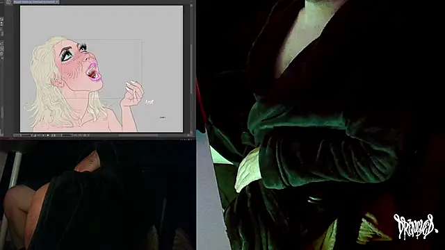 Snapshot of DrenchedArt chatting on November 16, 7:02 am DrenchedArt online show from November 16, 7:02 am