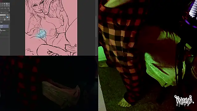 Snapshot of DrenchedArt chatting on October 31, 1:46 am DrenchedArt online show from October 31, 1:46 am