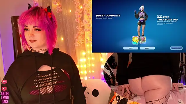 Angel-Lewd-Cake online show from November 13, 7:45 am