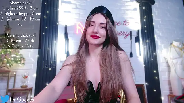 Snapshot of Jane_Goddess chatting on January 10, 6:38 pm Jane Goddess online show from January 10, 6:38 pm