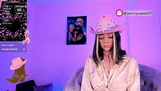 penny sweett  online show from March 3, 12:12 am