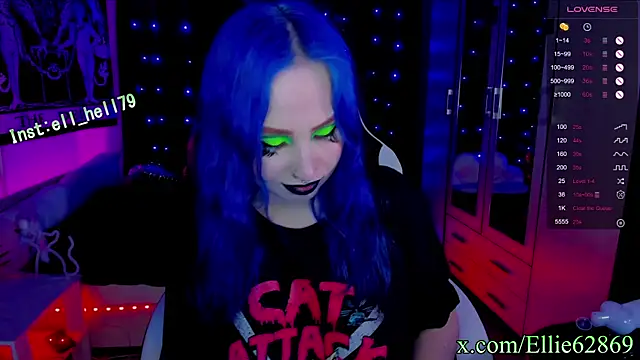 Kitty goth online show from March 9, 2:50 am