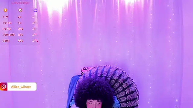 Alice winter  online show from March 18, 7:22 pm