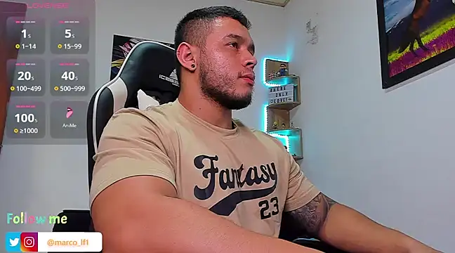 Marco diaz1 online show from March 13, 9:05 pm