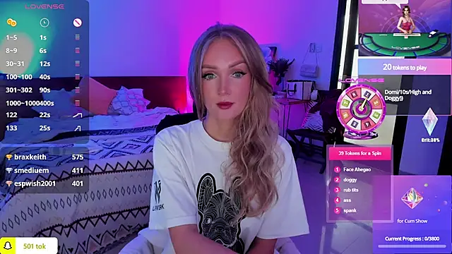 Snapshot of PrincessVS chatting on February 2, 2:59 am PrincessVS online show from February 2, 2:59 am