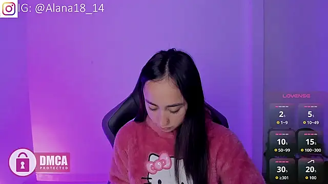 Snapshot of Alana_Pherson chatting on January 15, 3:43 am Alana Pherson online show from January 15, 3:43 am