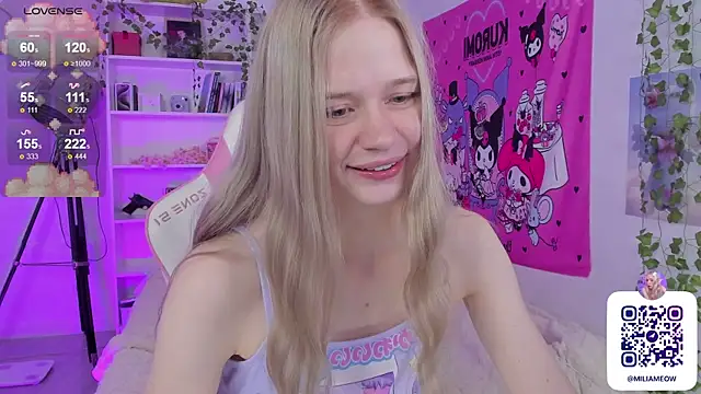 Snapshot of Milia_Parker chatting on February 9, 11:46 pm Milia Parker online show from February 9, 11:46 pm