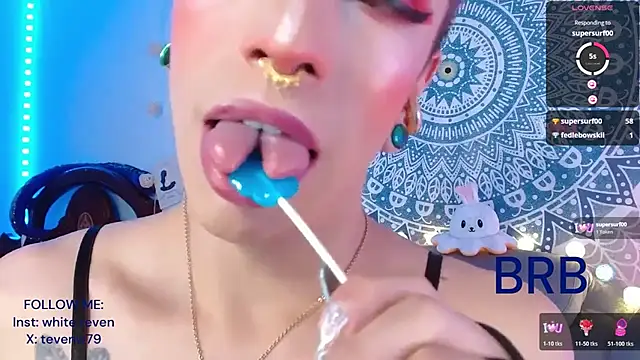 Snapshot of tevenwhiite chatting on January 8, 5:52 pm tevenwhiite online show from January 8, 5:52 pm