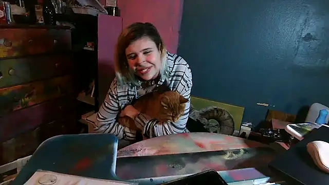 Snapshot of Esteem369 chatting on February 2, 1:02 am Esteem369 online show from February 2, 1:02 am