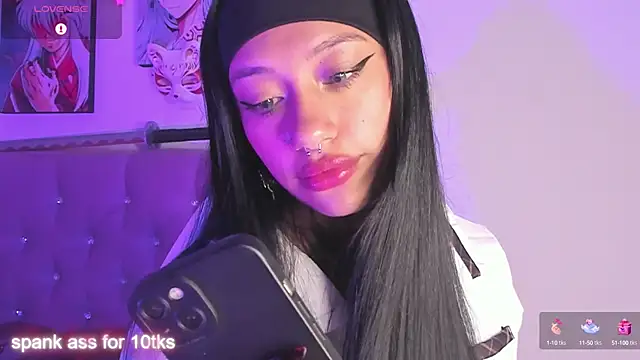 Snapshot of Akari1_Mischief chatting on February 27, 8:13 am Akari1 Mischief online show from February 27, 8:13 am