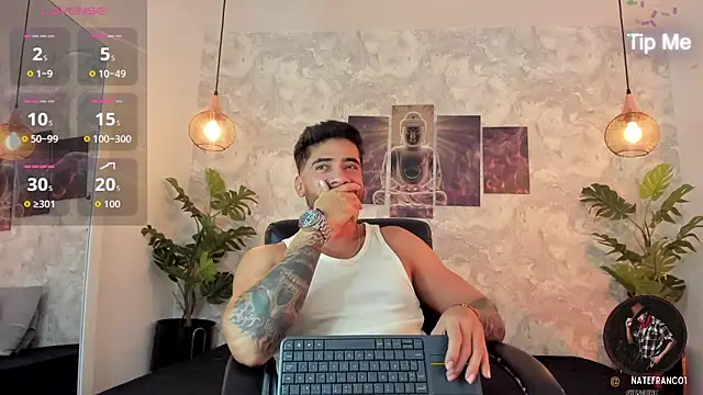 Snapshot of Nate_franco chatting on October 22, 4:12 am Nate franco online show from October 22, 4:12 am