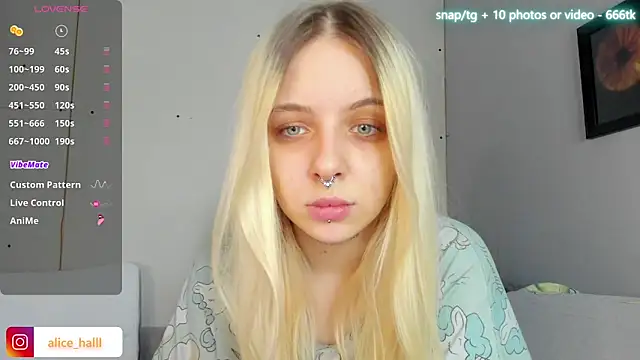 Alice Halle online show from March 6, 5:03 am