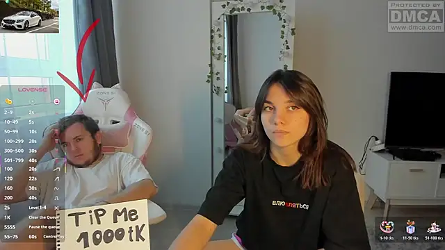 Snapshot of MashkaRay chatting on November 6, 12:09 pm MashkaRay online show from November 6, 12:09 pm