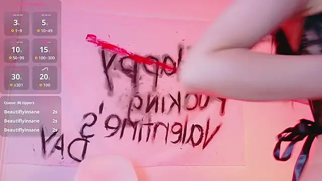 littleebluee online show from February 14, 2:45 am