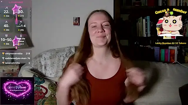 skywinters online show from February 22, 9:05 pm