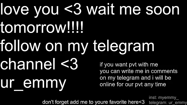 Snapshot of My_Emmy chatting on April 24, 12:34 am My Emmy online show from April 24, 12:34 am