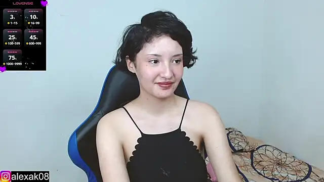 Snapshot of alexaa08 chatting on March 12, 12:09 am alexaa08 online show from March 12, 12:09 am