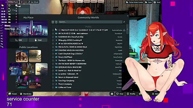 Snapshot of NikkoTyan chatting on November 2, 2:33 pm NikkoTyan online show from November 2, 2:33 pm