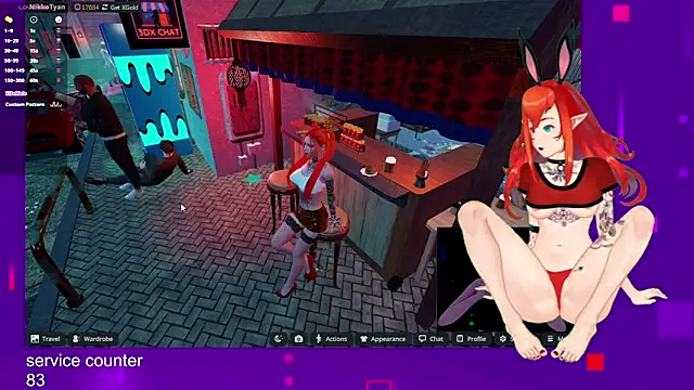 Snapshot of NikkoTyan chatting on November 5, 9:23 am NikkoTyan online show from November 5, 9:23 am