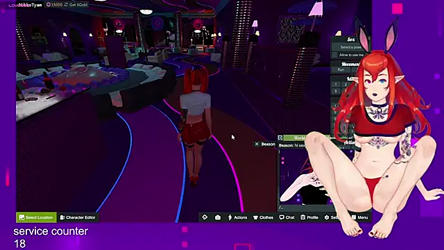 Snapshot of NikkoTyan chatting on October 19, 6:38 am NikkoTyan online show from October 19, 6:38 am