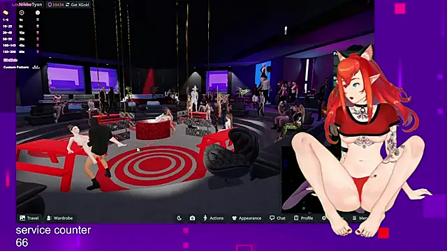 Snapshot of NikkoTyan chatting on November 1, 8:30 am NikkoTyan online show from November 1, 8:30 am