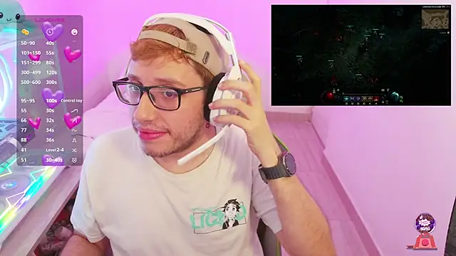 Snapshot of GioFran chatting on January 10, 4:41 am GioFran online show from January 10, 4:41 am