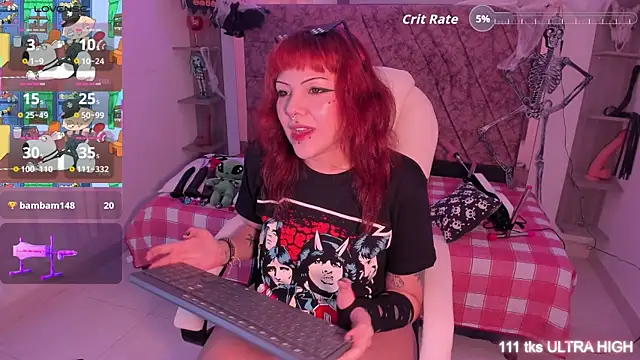 Snapshot of Sarah-Stoner chatting on October 27, 8:32 pm Sarah-Stoner online show from October 27, 8:32 pm