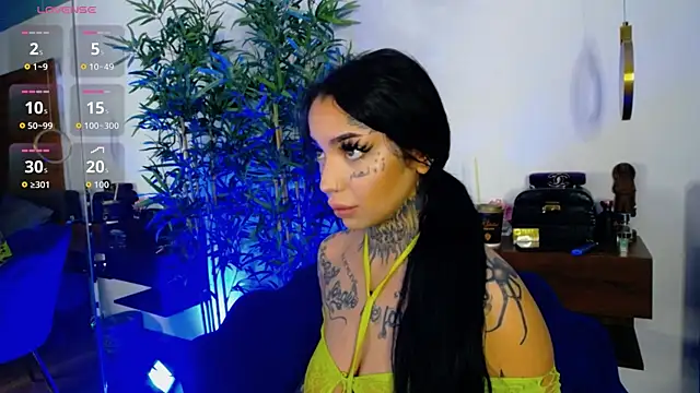 Snapshot of CreamyInkky_ chatting on December 5, 6:45 am CreamyInkky online show from December 5, 6:45 am