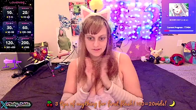 BabyZelda online show from October 12, 4:03 am